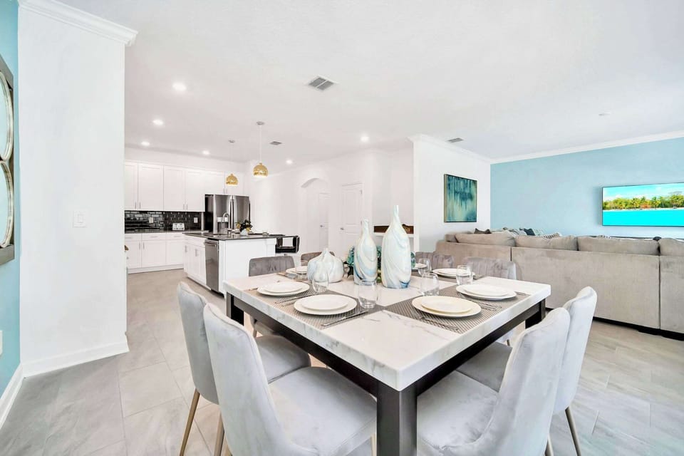 Open Concept Dining Area Perfect For Entertaining Guests