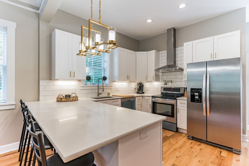 Fully stocked kitchen