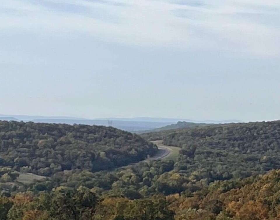 View from nearby hiking areas