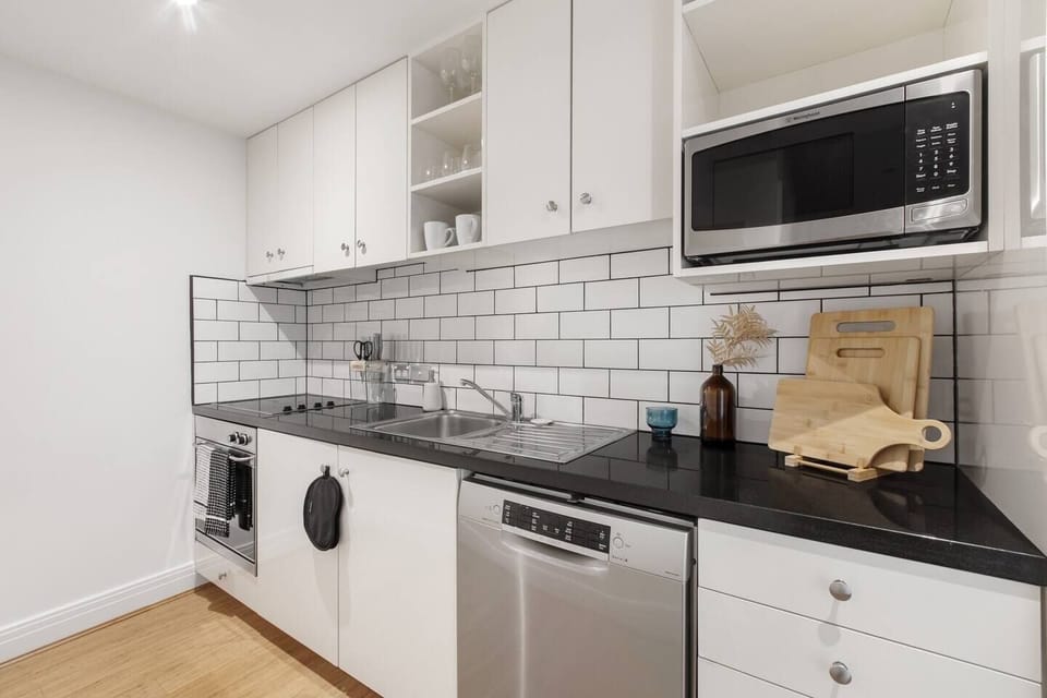 When you're not sampling the local eateries, the kitchen has all you need to prepare meals at home.