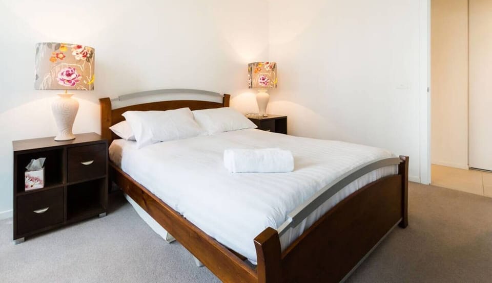 Rest easy in the plush queen bed in the master bedroom.