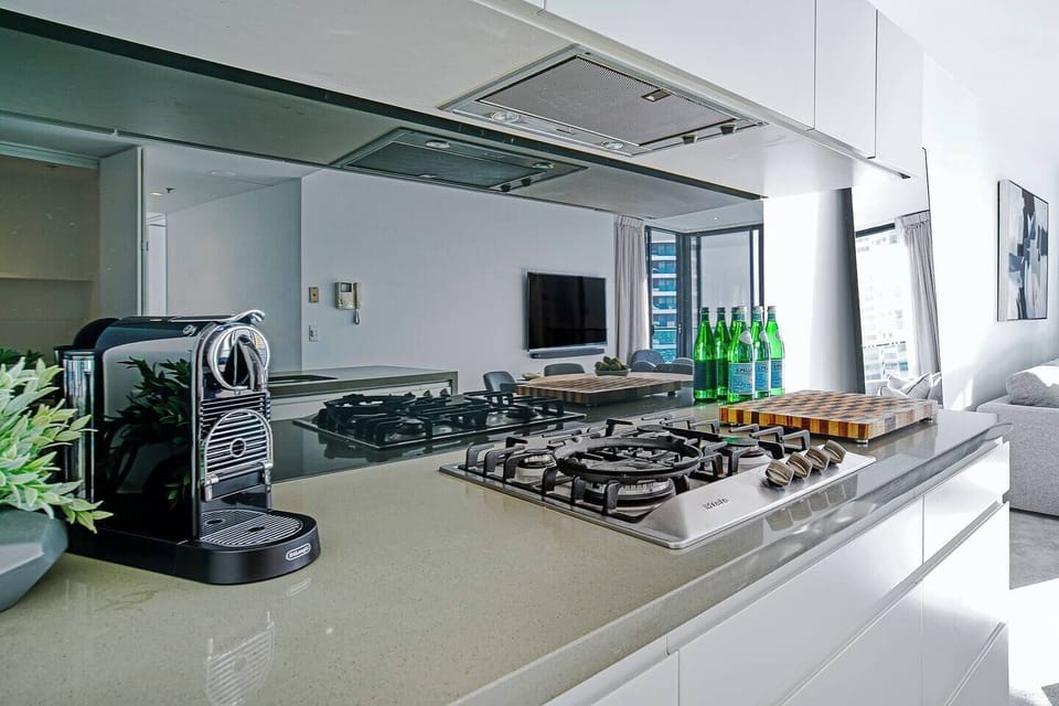 Make use of the Nespresso machine and enjoy your morning cup of coffee on the balcony overlooking the crashing waves.