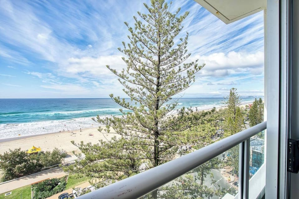 Enjoy beach views right from your bedroom, a serene sight to greet you each morning.