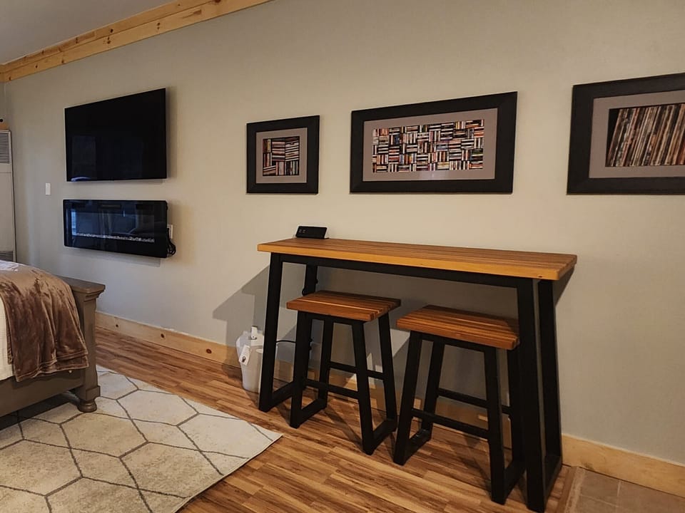 Sitting area with charging outlet