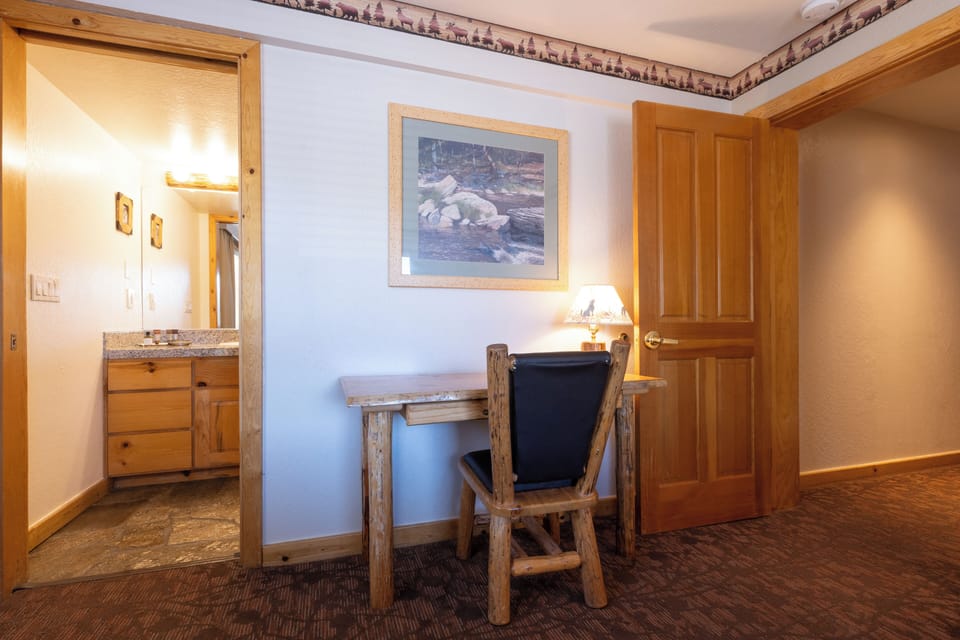 Settle in with a quiet desk for planning tomorrow’s adventures.