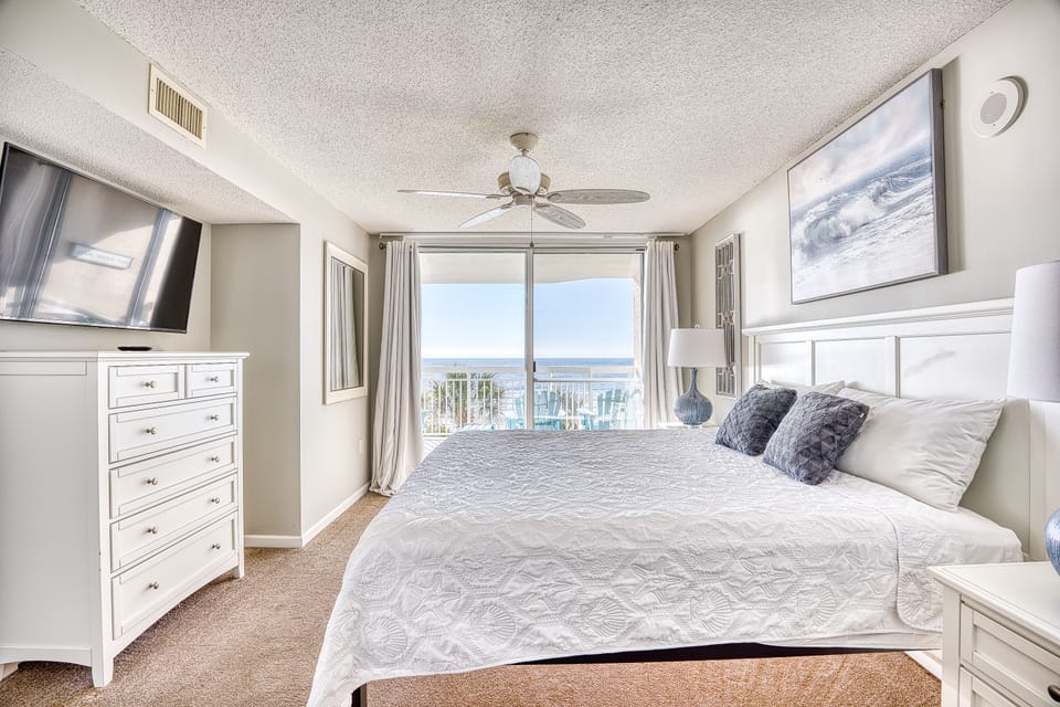 King Bedroom with Balcony Ocean Front View 