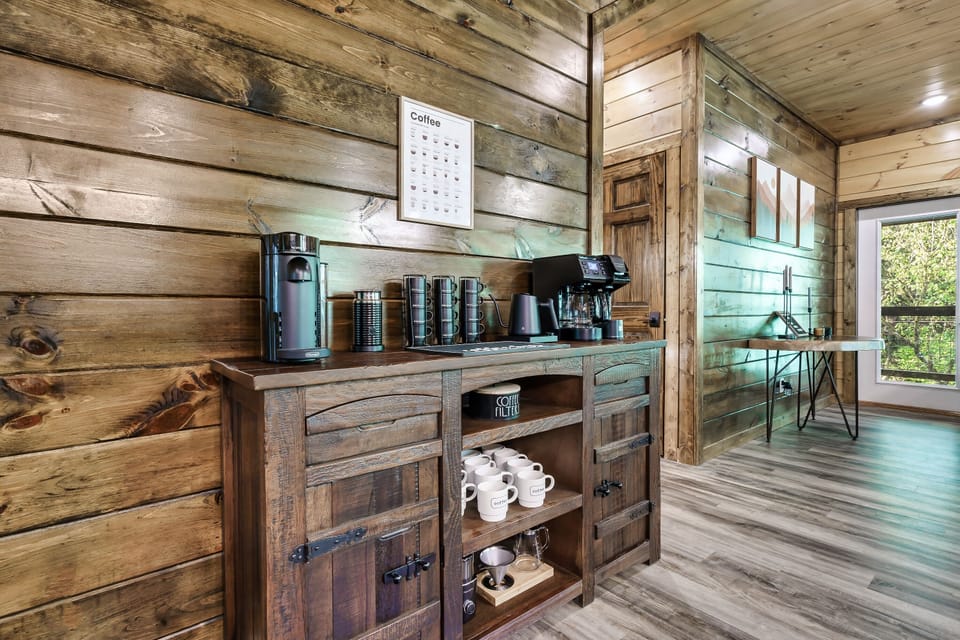 Check out our well appointed coffee station