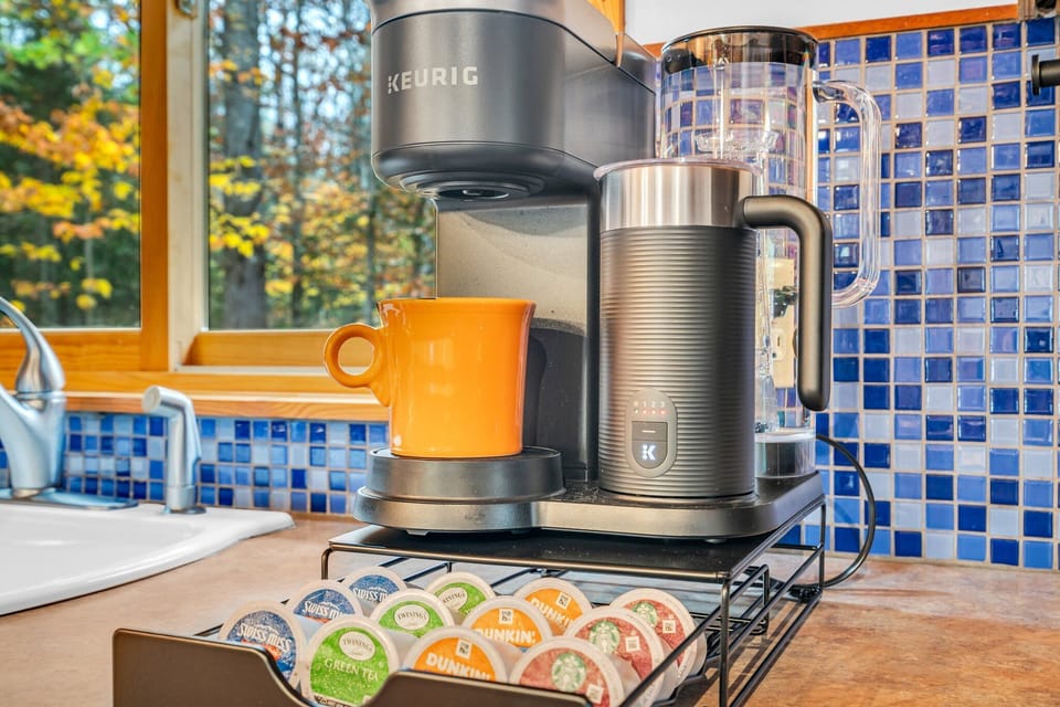 Enjoy coffee, tea and hot chocolate - on us!