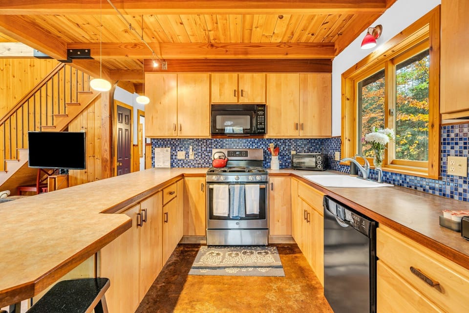 Our spacious kitchen is fully equipped with all cooking and dining essentials