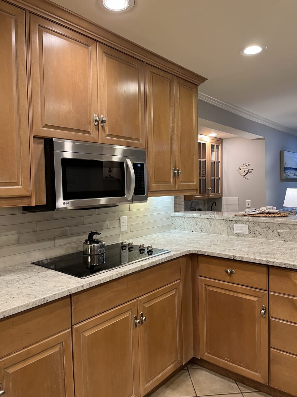 Fully stocked kitchen