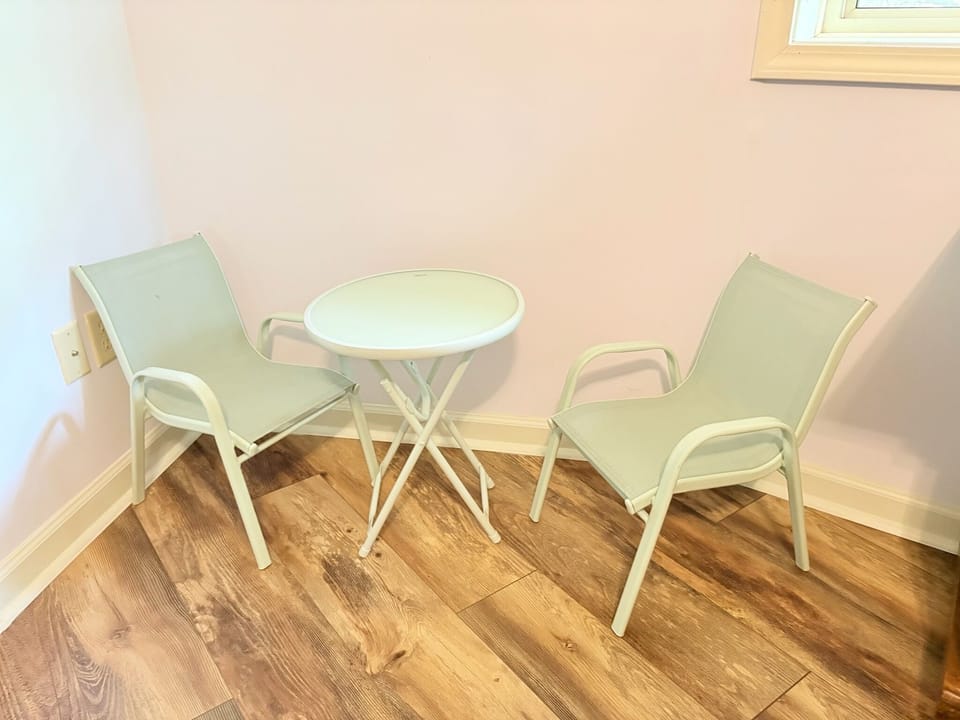 Kids sitting area in bunk room
