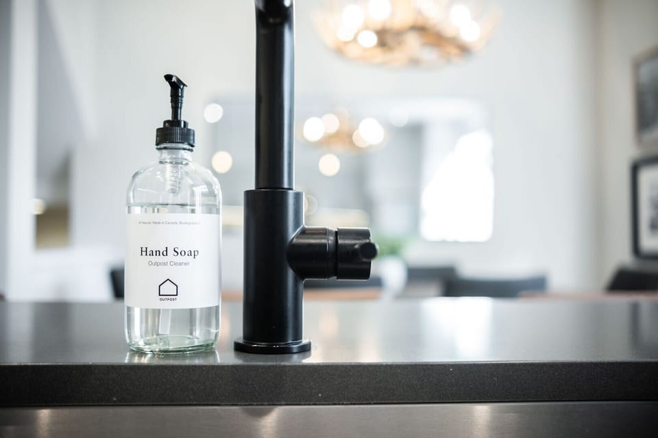 Complimentary hand and dish soap