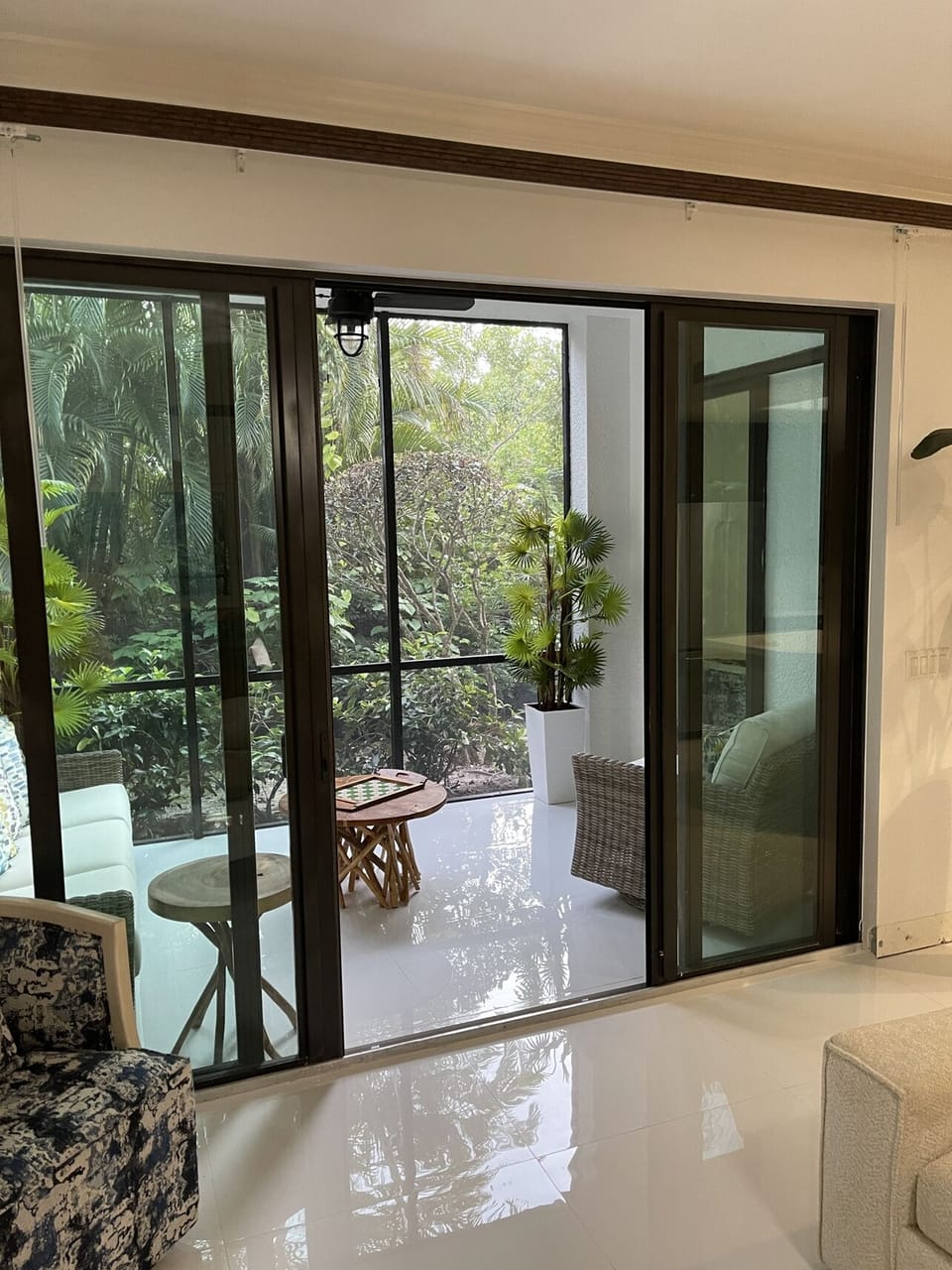 Private patio in-unit