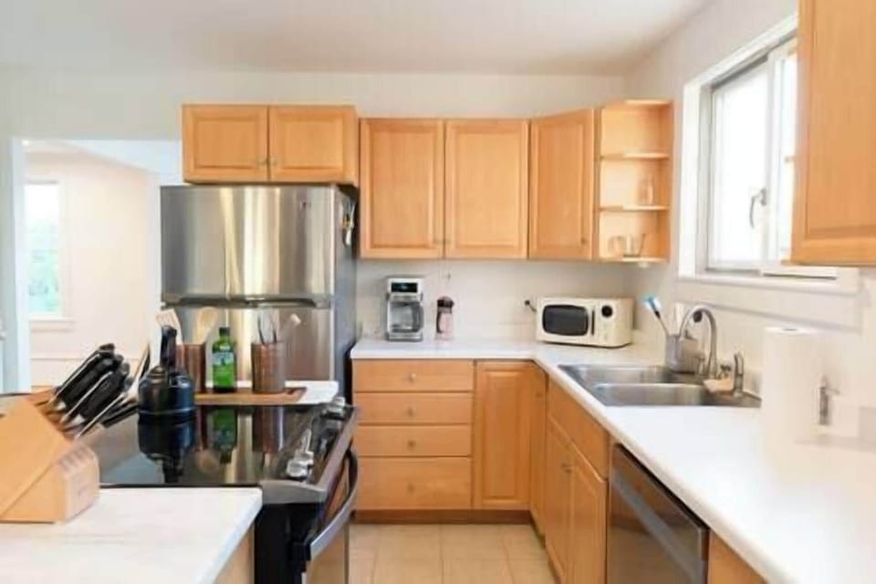 Fully stocked kitchen for our guests convenience.
