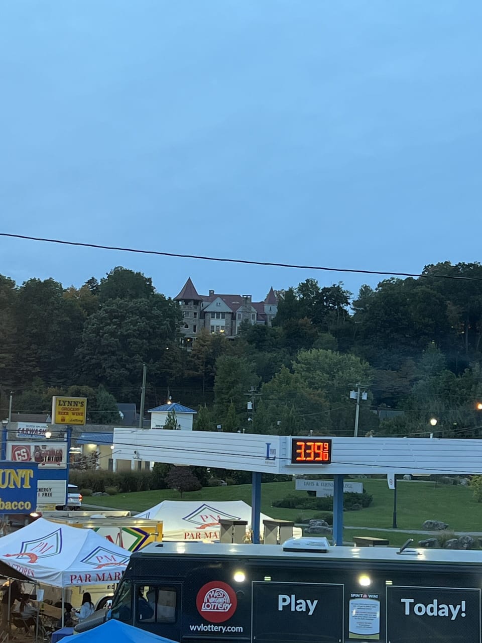Graceland is also visible from the property.