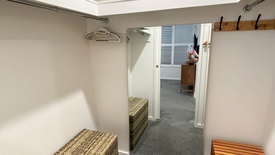 Master bedroom walk-in robe. 