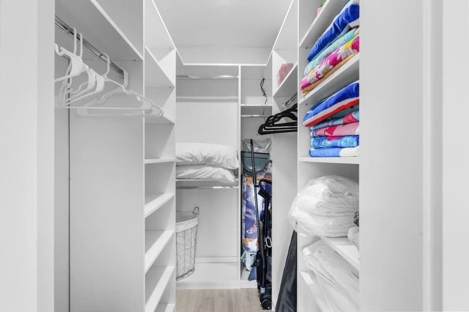 The Master Bedroom has a large walk-in closet