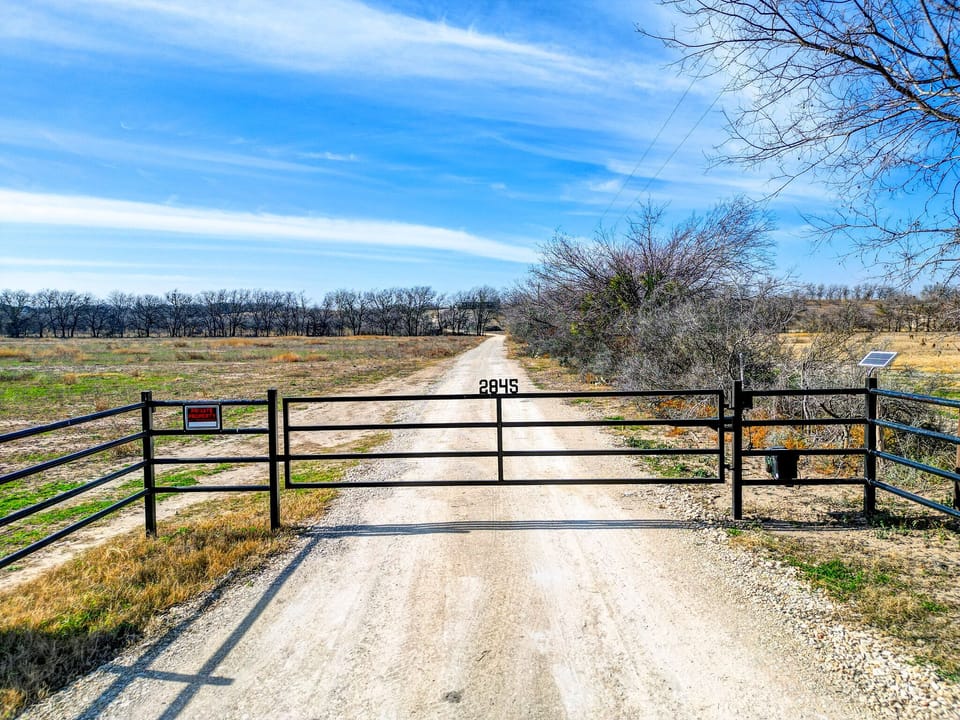 Closer view of the entry gate.