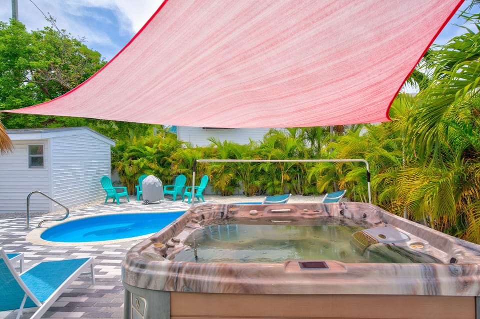 Hot tub and pool