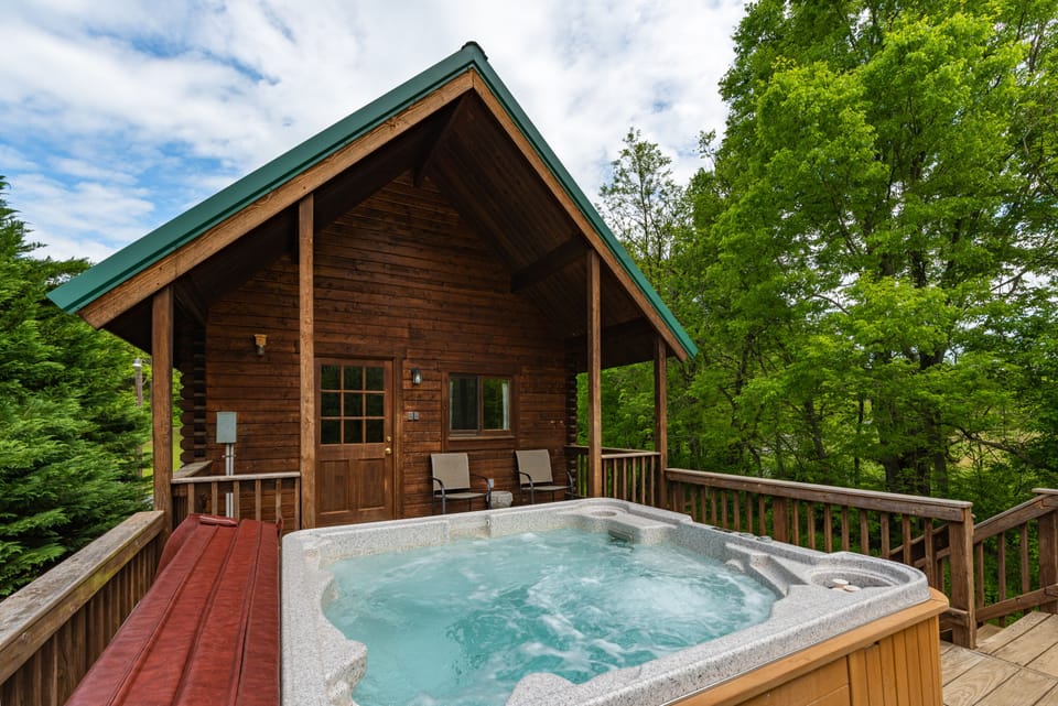 Hot tub waiting for you!