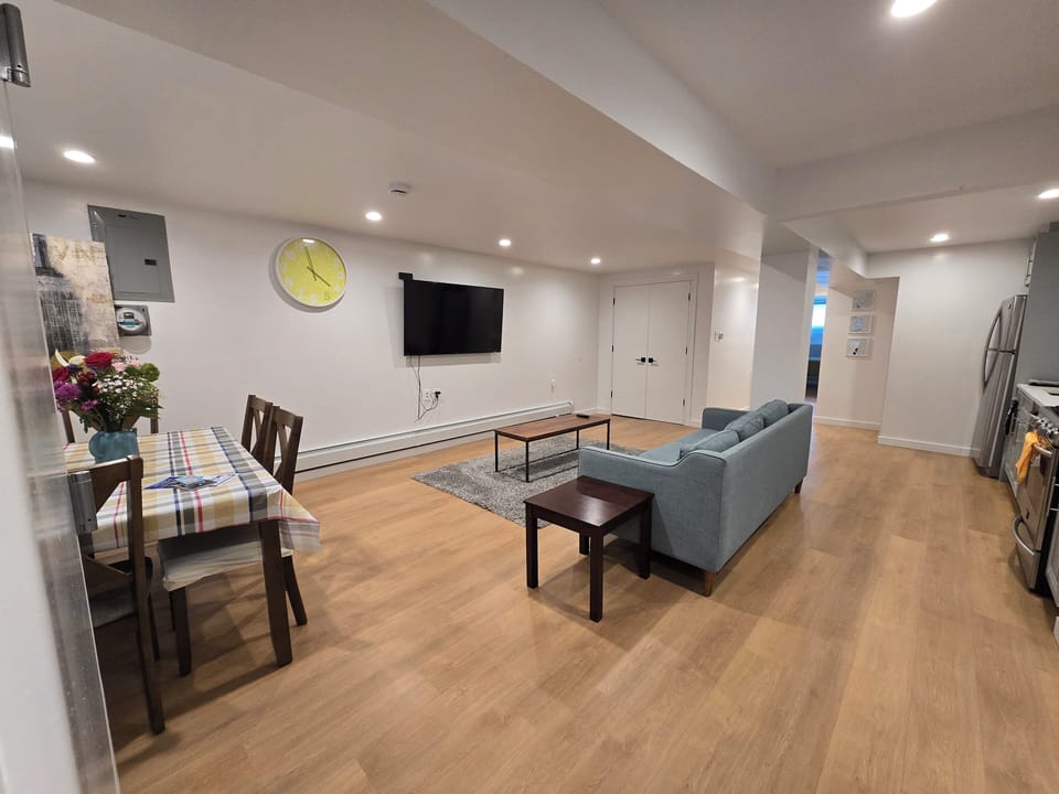 Entrance,  Living room,  kitchen,  dining room. 
