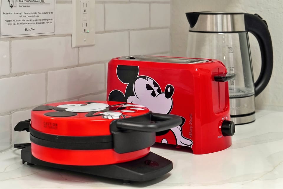Mickey waffle maker and toaster (added in Sept. 2024)