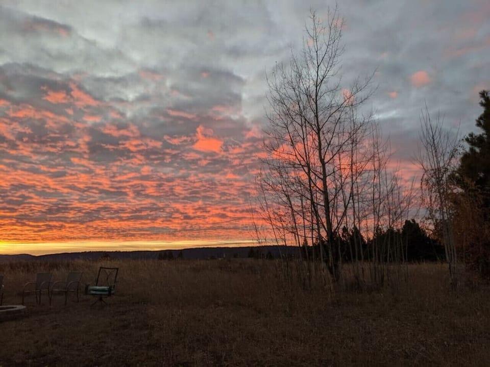 Sunset view from Backyard