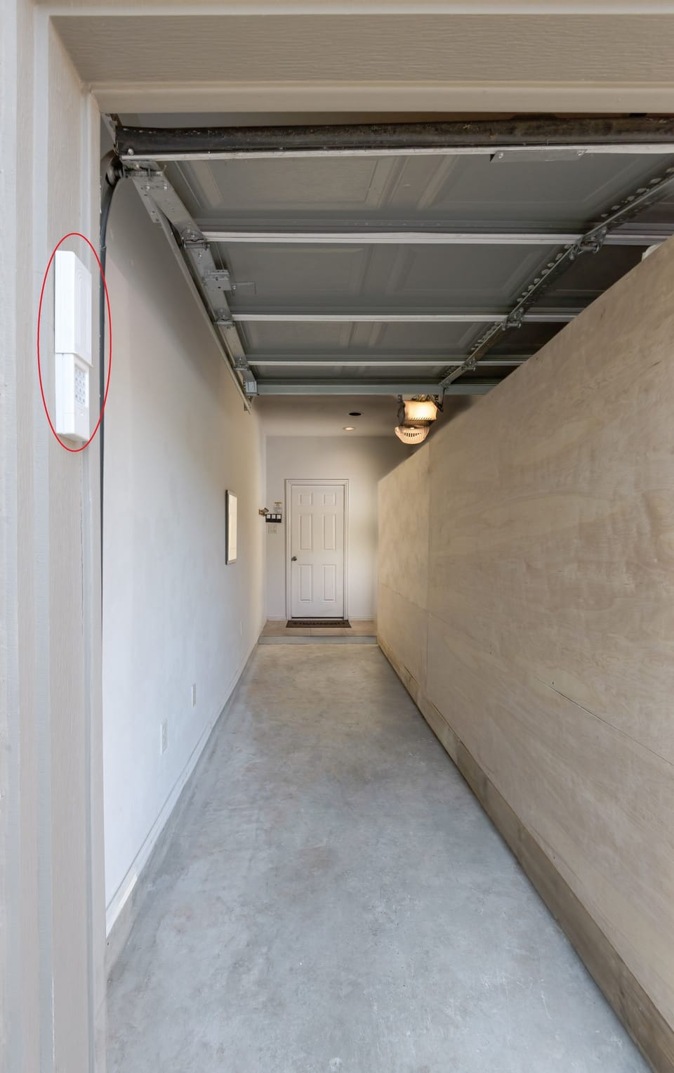 Private entrance through garage to guest suite.