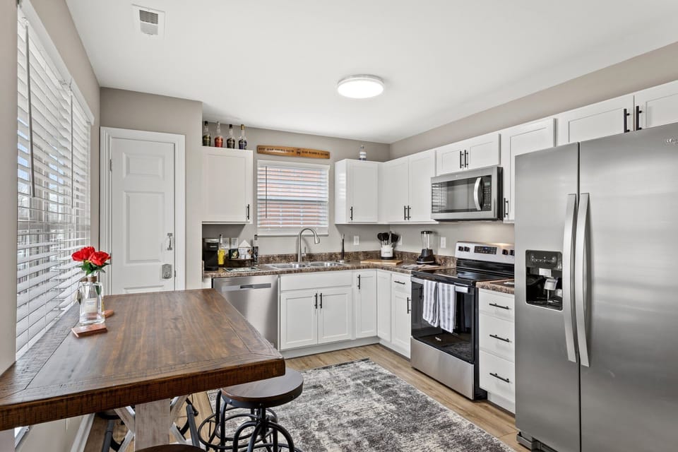 Fully stocked kitchen