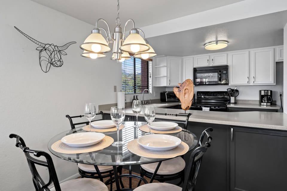 Chic dining area for relaxed dining.