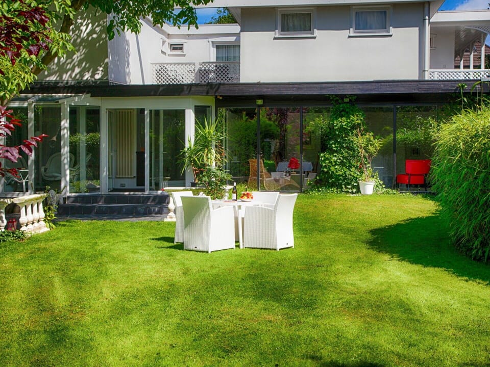 Plant, Property, Window, Building, House, Land Lot, Chair, Grass, Tree, Outdoor Table