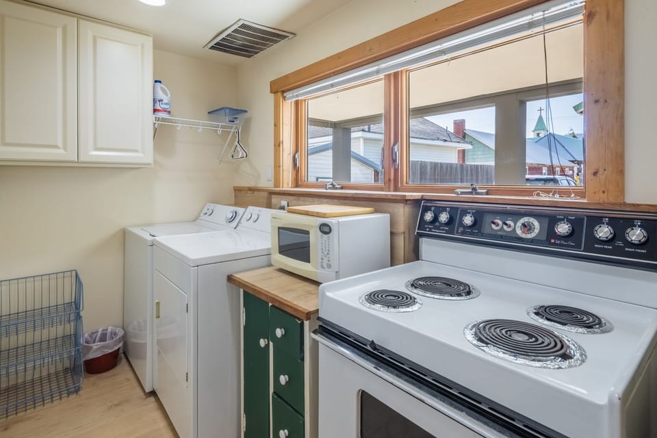 Laundry area with Washer and Dryer.