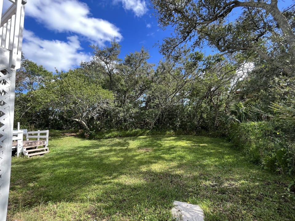 Relax in the private, peaceful backyard