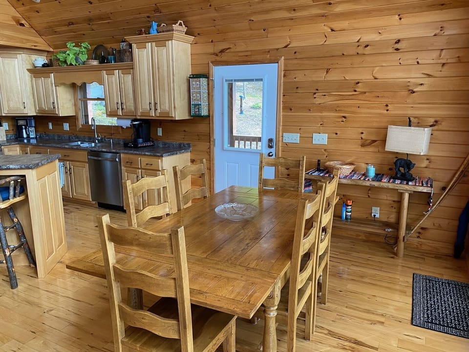 Dining table on main floor. Seats 6. 