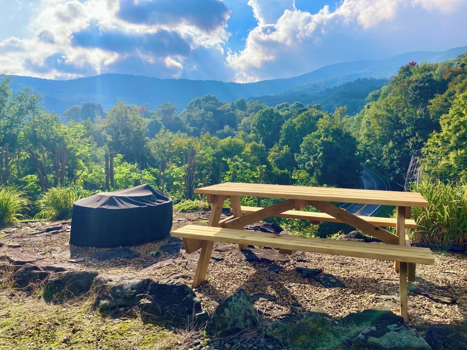 Outdoor picnic area