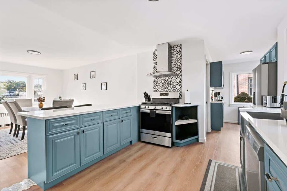 Open concept kitchen