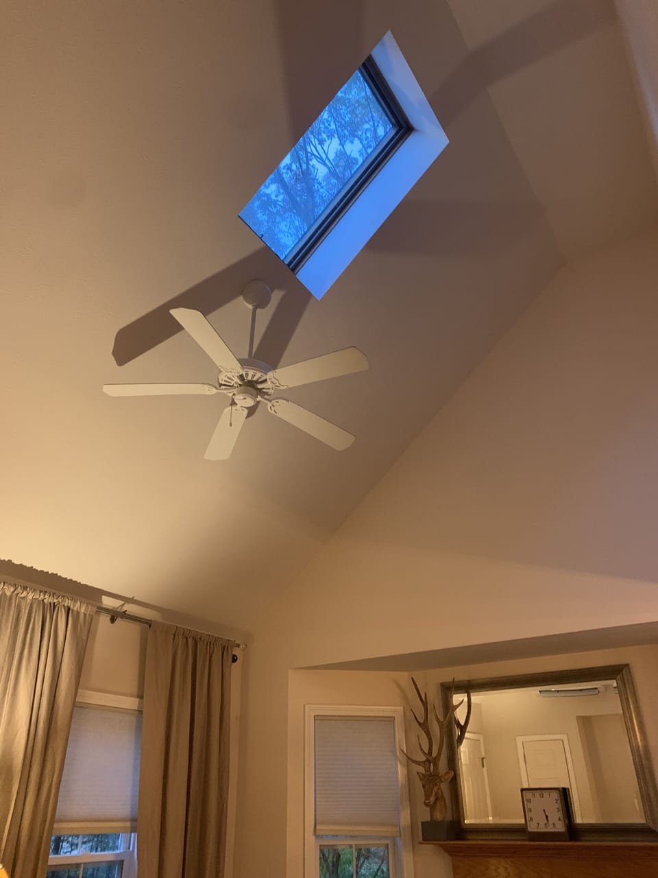 Living room sky light.   