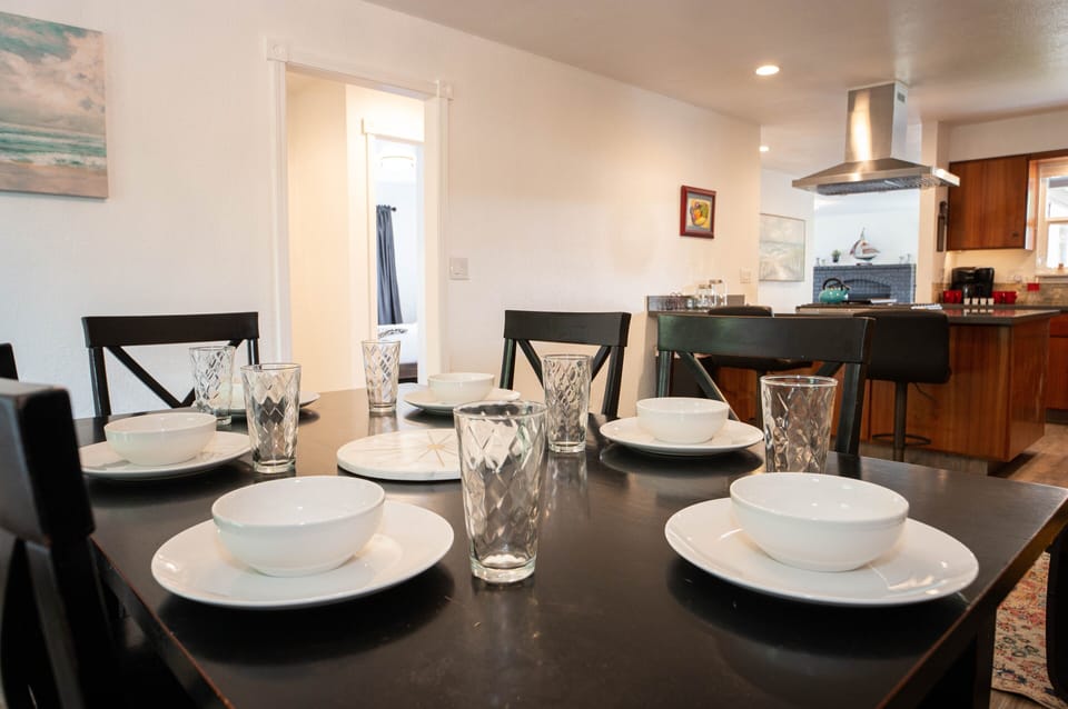Dining Room table, view of Kitchen and Living Room
