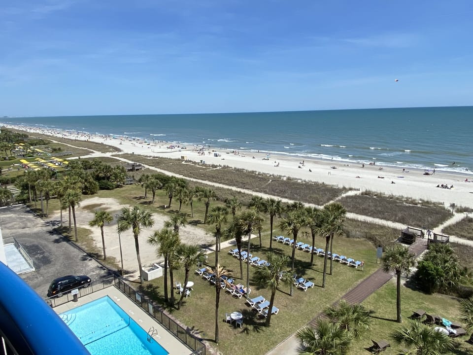 Enjoy the morning sunrise from an oceanfront balcony!