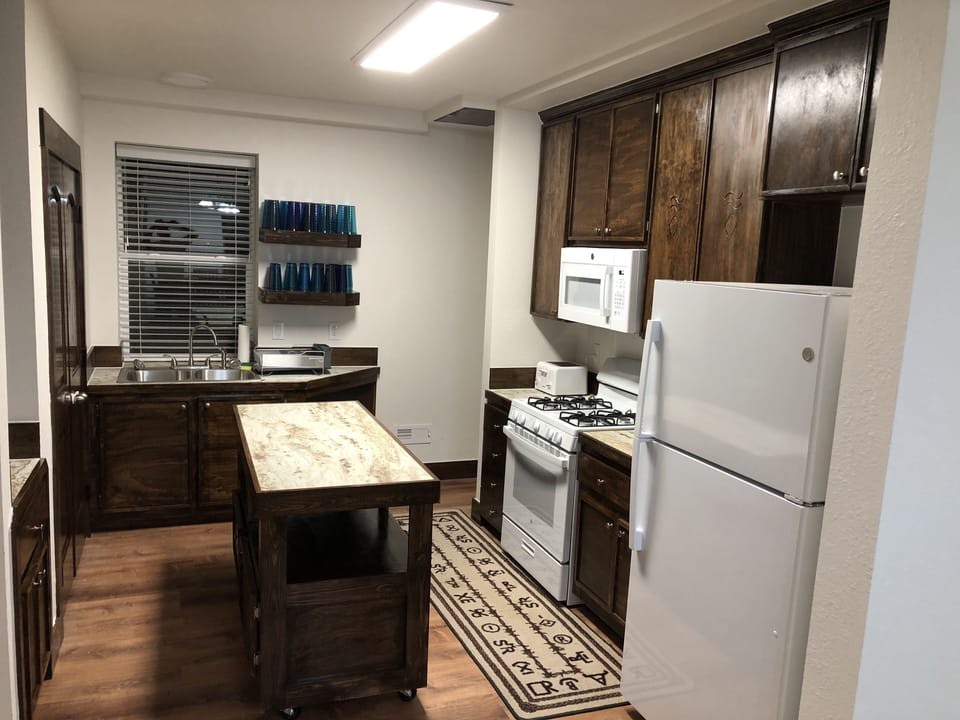 Fully stocked kitchen