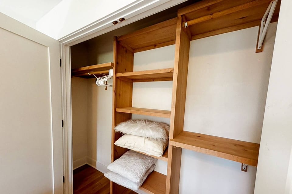 Huge guest room closets with tons of storage
