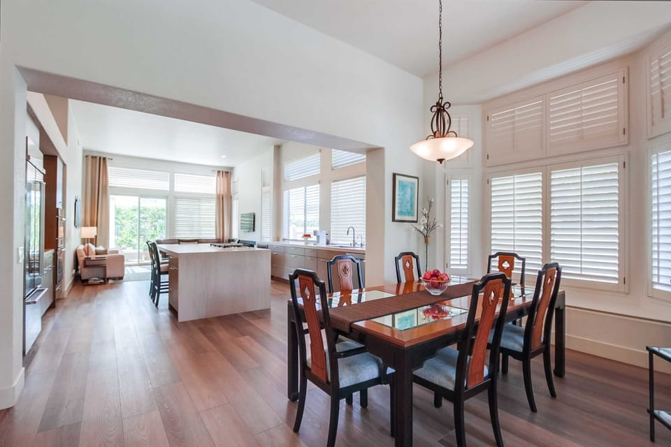 Dining room view from living room