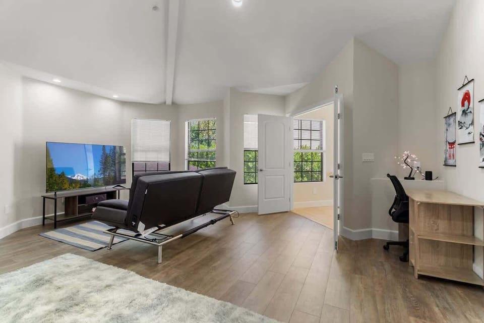Master bedroom with dedicated work space