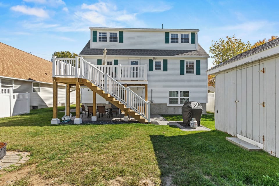 Gas Grill, 2 outdoor showers And a Fire Pit!