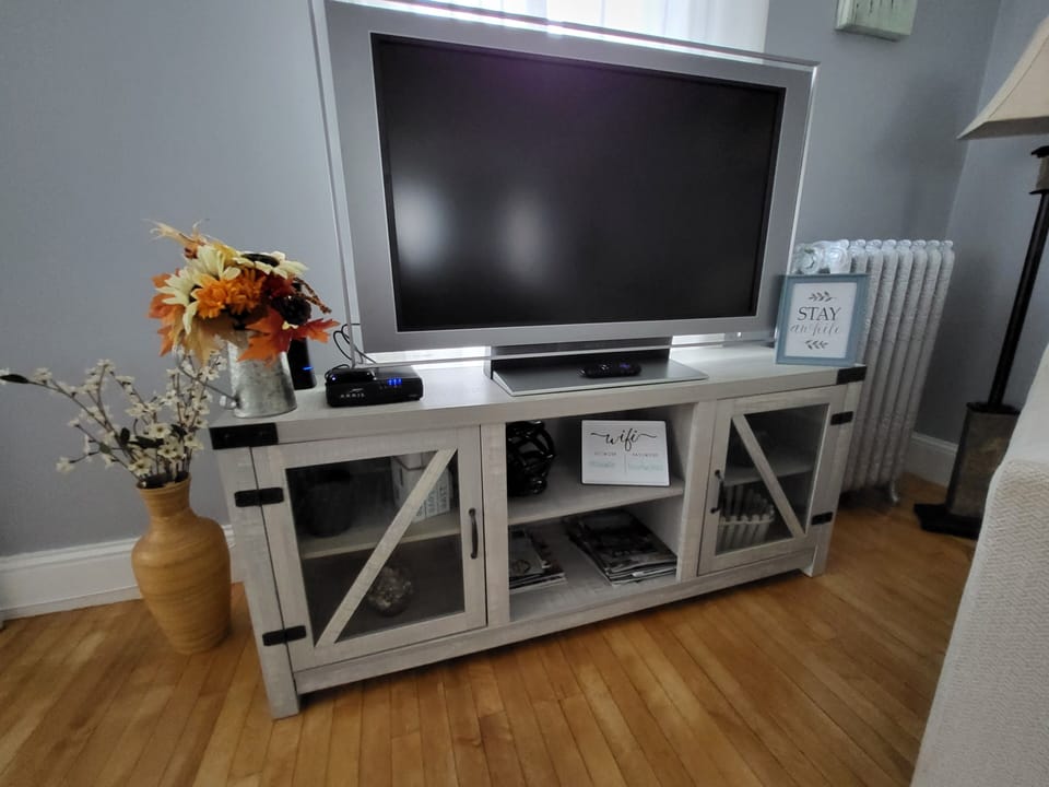  TV with Roku.  High speed Wifi