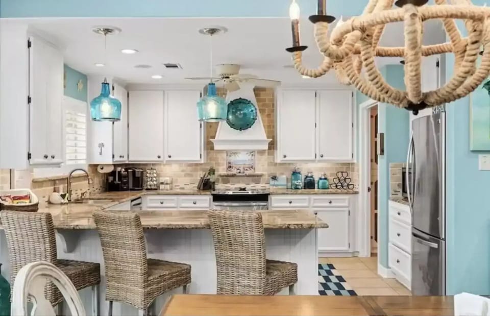Our kitchen is stocked with everything your family will needexcept food