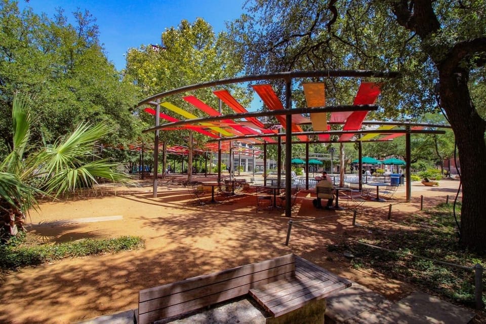 Across the street at Main Plaza