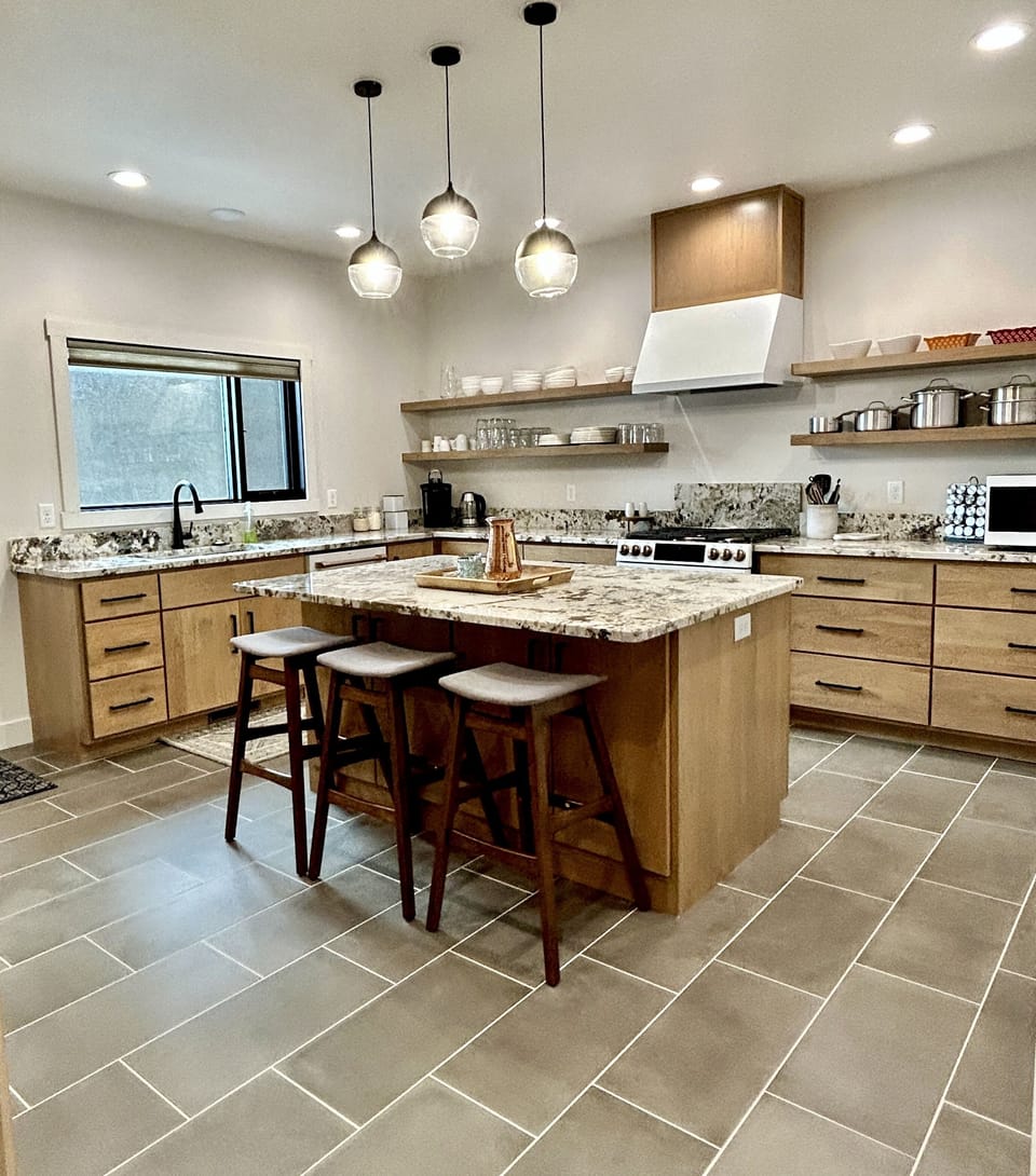 Large and welcoming kitchen