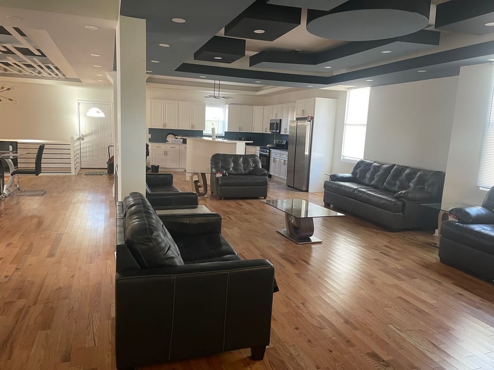 Cross section of Living Room and Kitchen