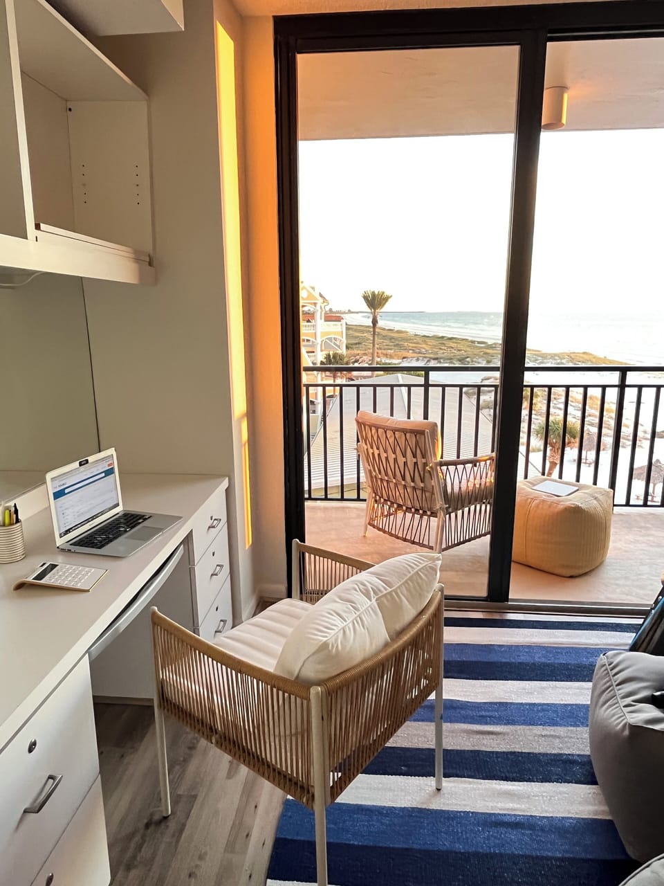 Work life balance  - Built in desk 
